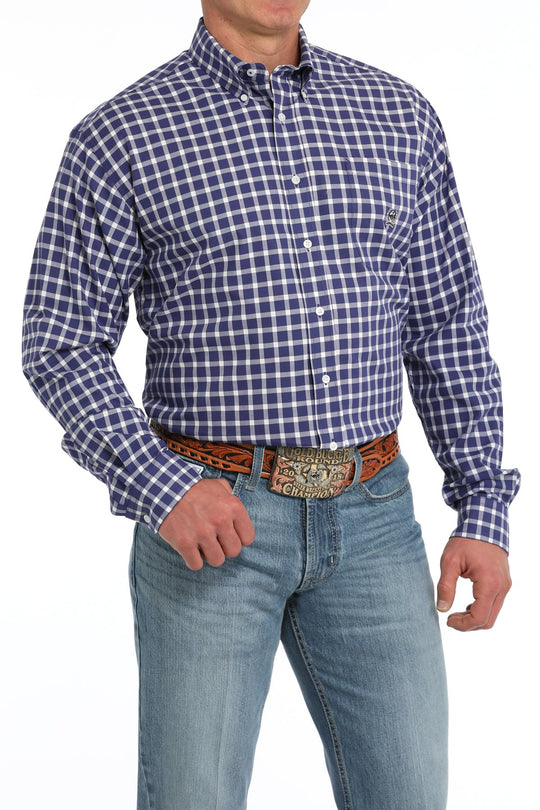 Cinch - Mens Mauve Check Arena Shirt