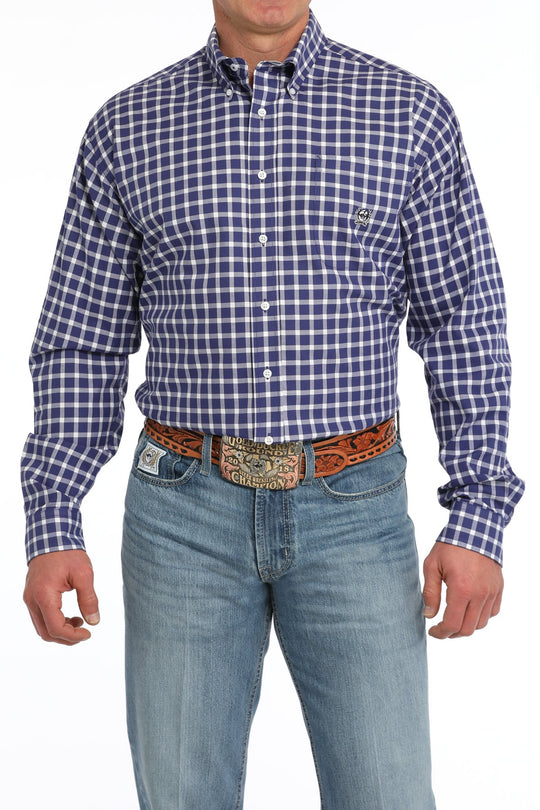 Cinch - Mens Mauve Check Arena Shirt