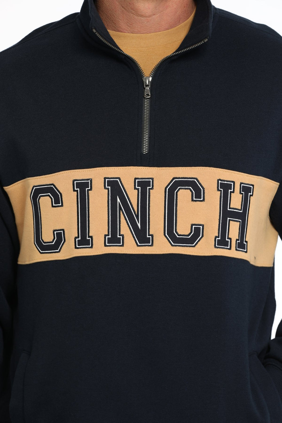 Cinch - Mens Navy Logo Fleece Pullover