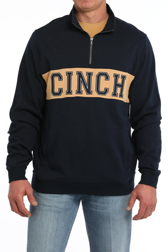 Cinch - Mens Navy Logo Fleece Pullover