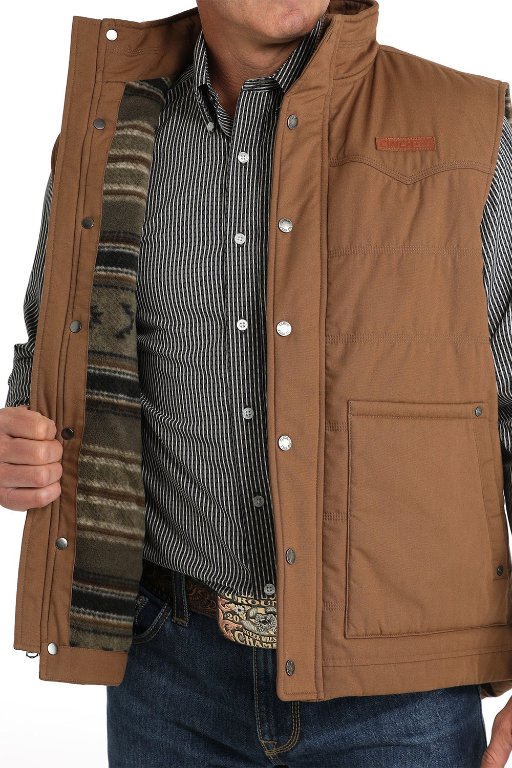 Cinch - Mens Wax Coated Quilted Vest
