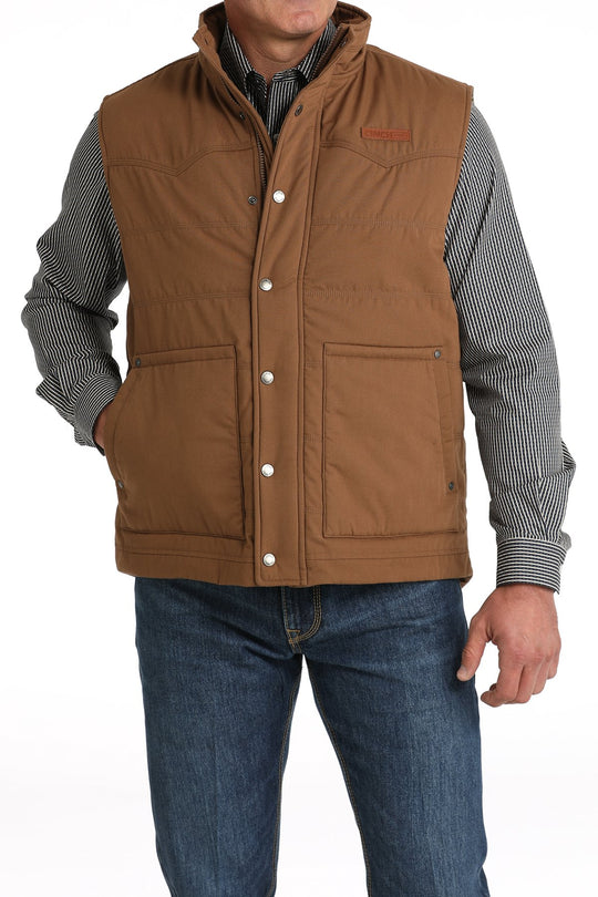 Cinch - Mens Wax Coated Quilted Vest