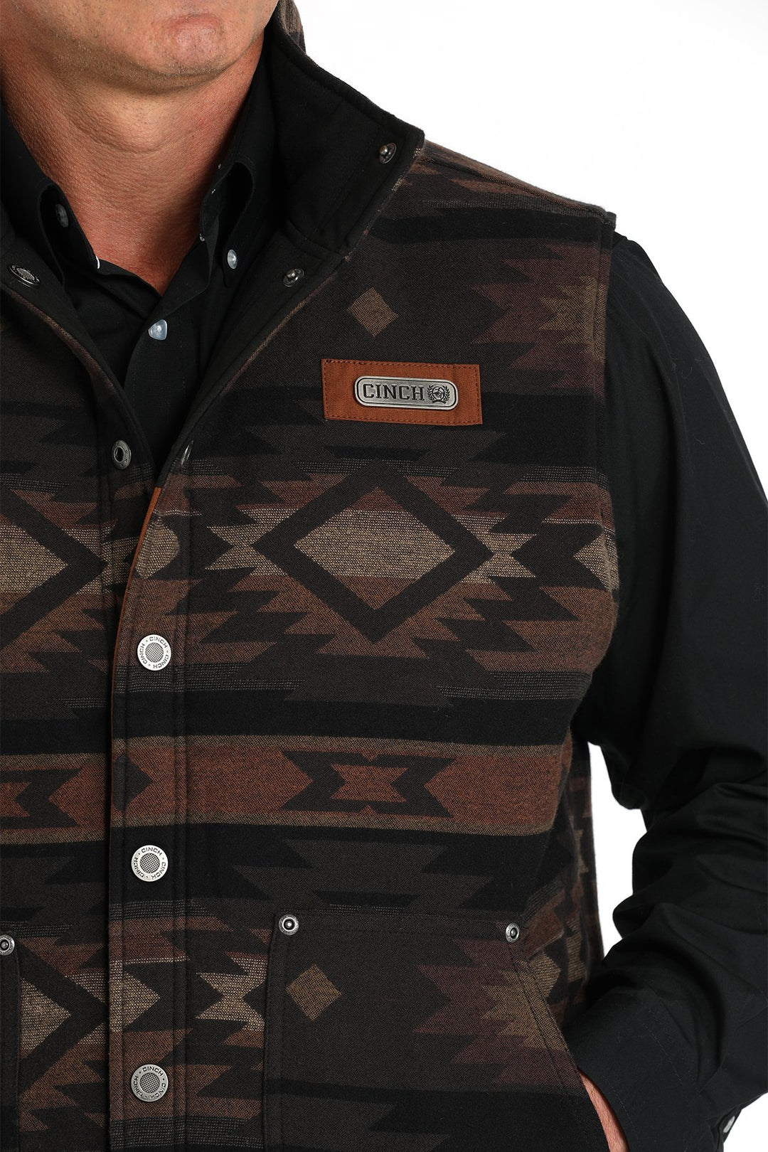 Cinch - Mens Reversible Quilted Brown/Black Jacket