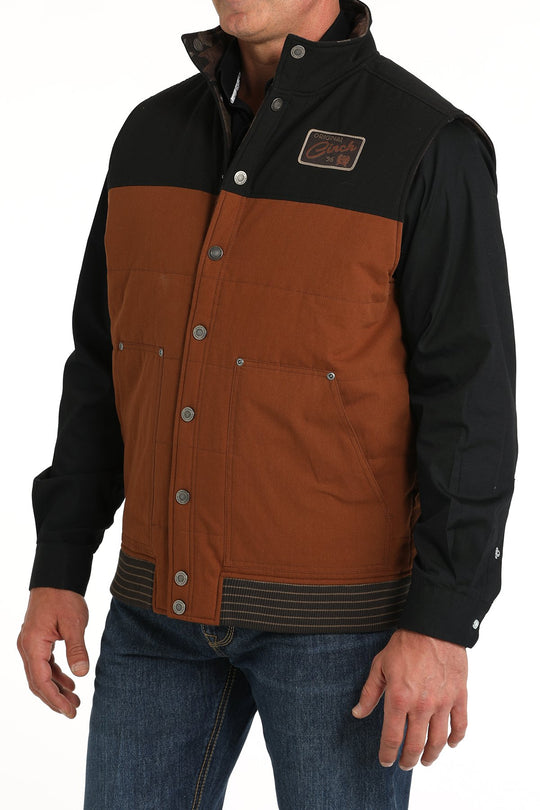 Cinch - Mens Reversible Quilted Brown/Black Jacket