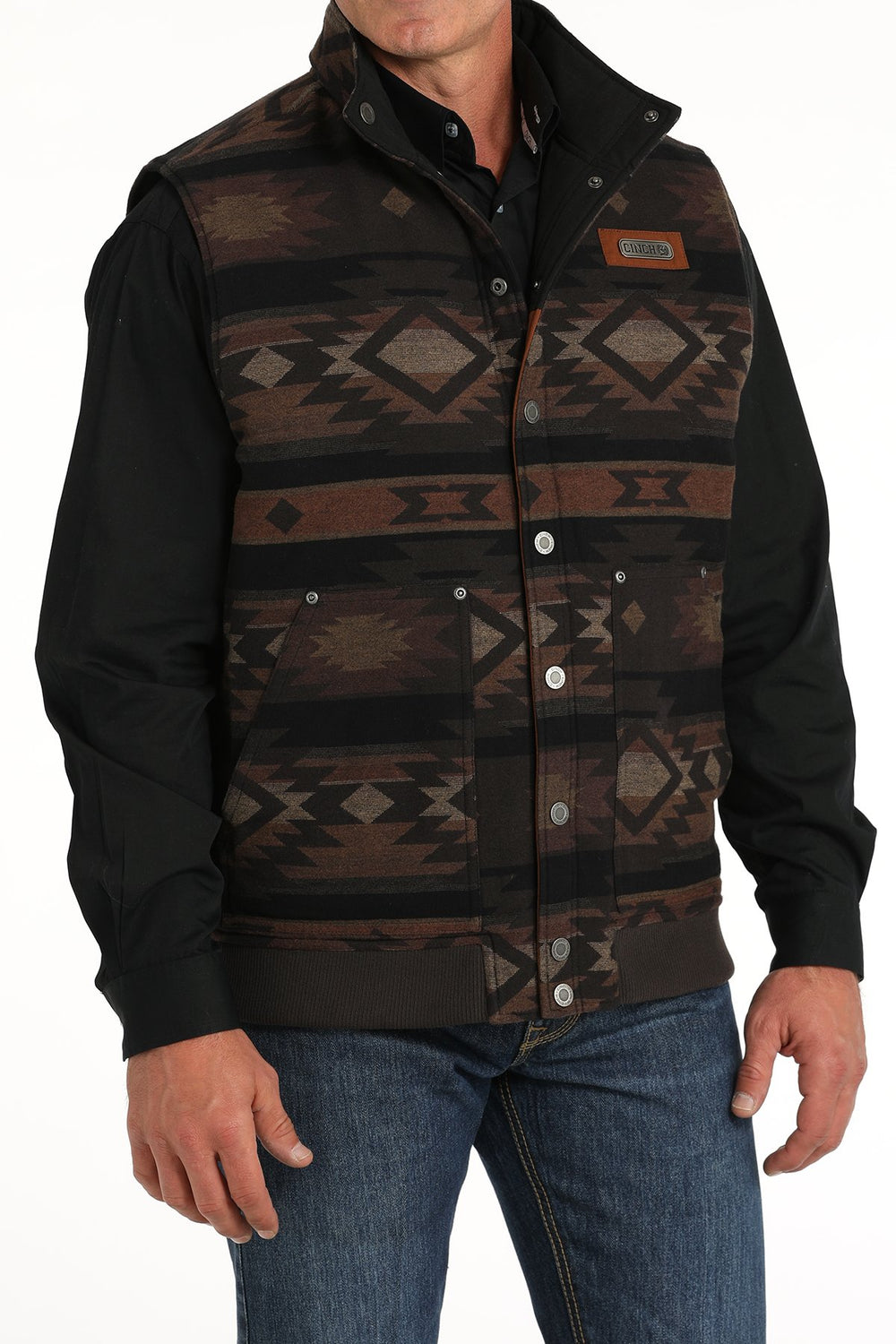 Cinch - Mens Reversible Quilted Brown/Black Jacket