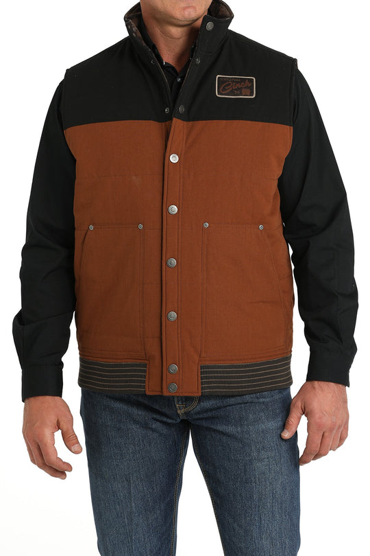 Cinch - Mens Reversible Quilted Brown/Black Jacket