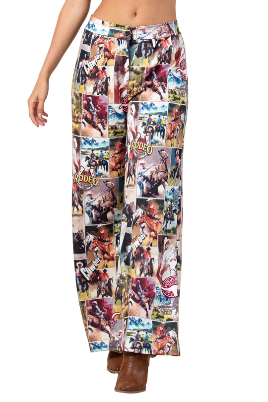 Buffalo Belle - Womens Milly Western Print Pants