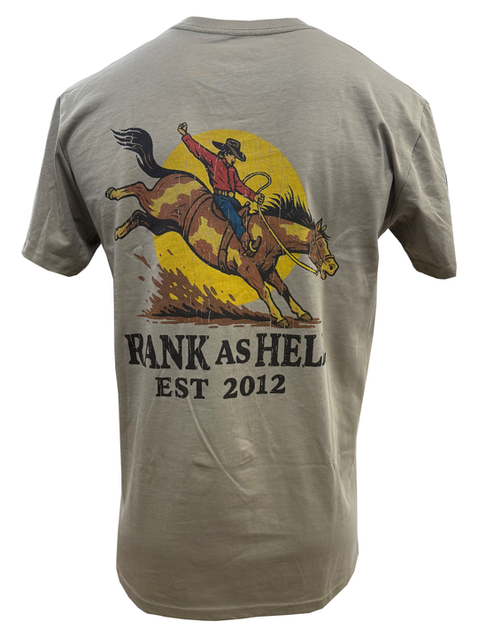 BBWS - Mens Sand Rank As Hell Bronc Tee