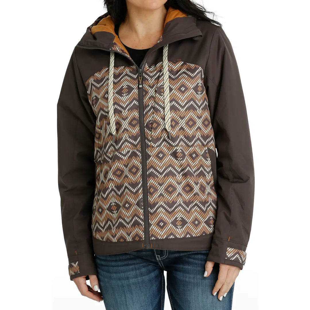 Cinch - Womens Southwestern Brown Ski Jacket