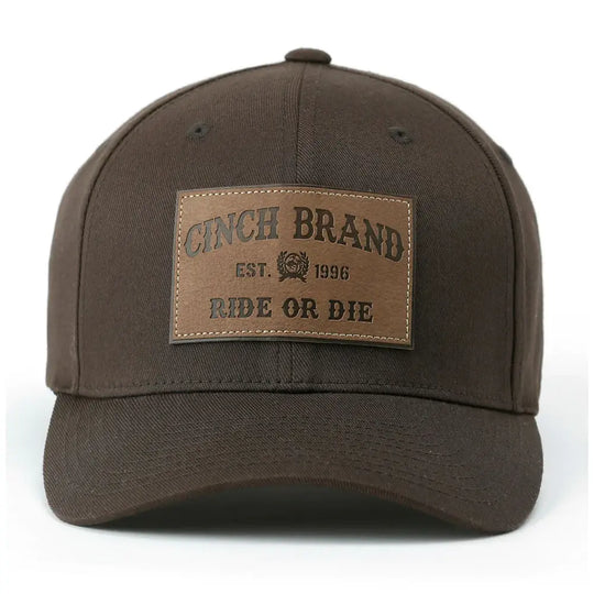Cinch - Brown Leather Ball Cap
