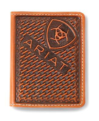 Ariat - Mens BiFold Basket Weave Wallet