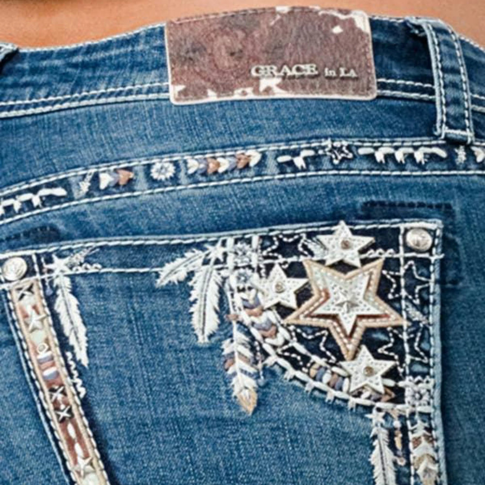 Grace in LA - Womens Star Dream Catcher Jeans