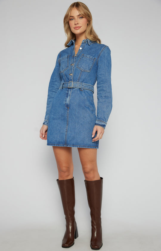 Style State - Denim Shirt Dress