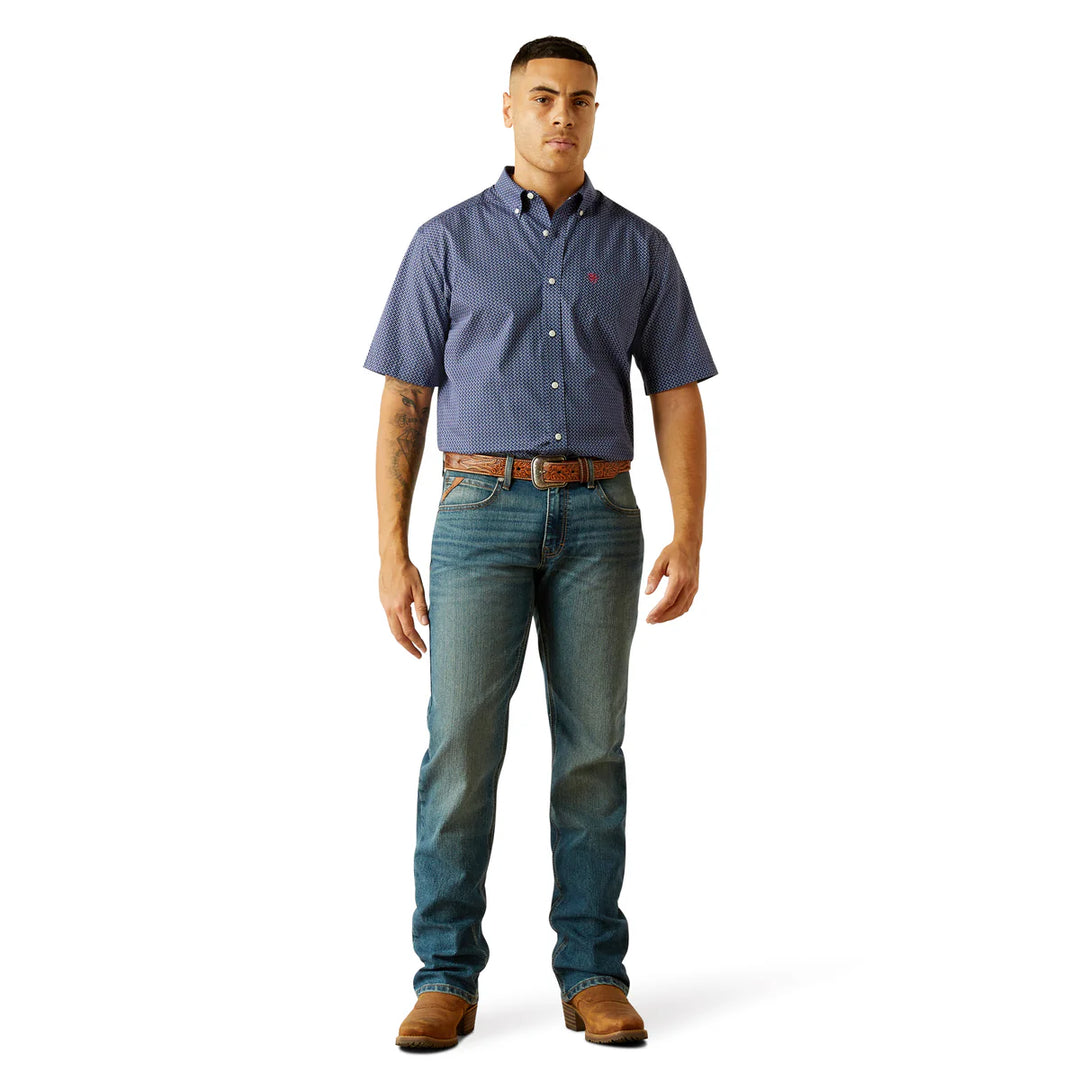 Ariat - Mens  Wrinkle Free Davis Classic Fit Shirt