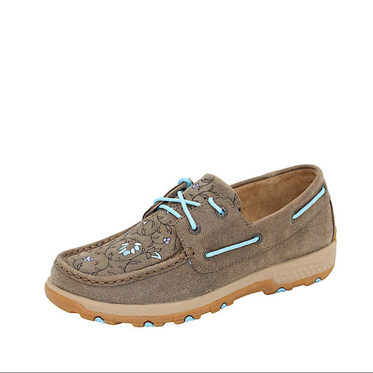 Twisted X - Women's Cellstretch Lace Up Brown/Sky Blue