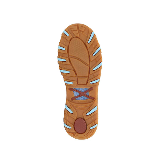 Twisted X - Women's Cellstretch Lace Up Brown/Sky Blue