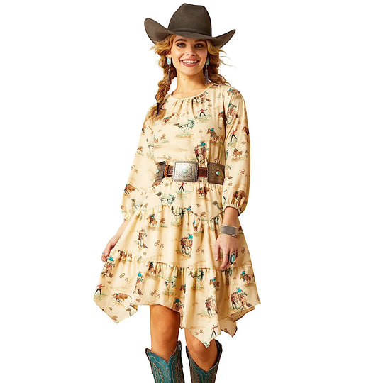 Ariat - Womens Retro Ranch Print Dress