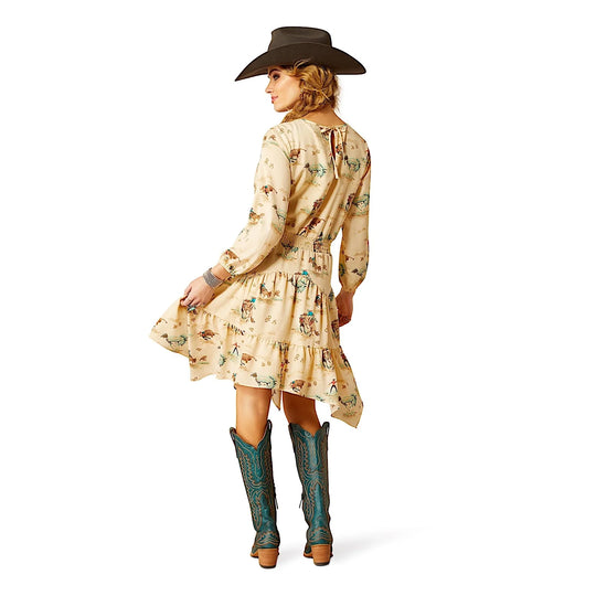 Ariat - Womens Retro Ranch Print Dress