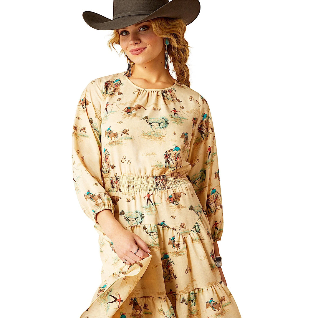 Ariat - Womens Retro Ranch Print Dress