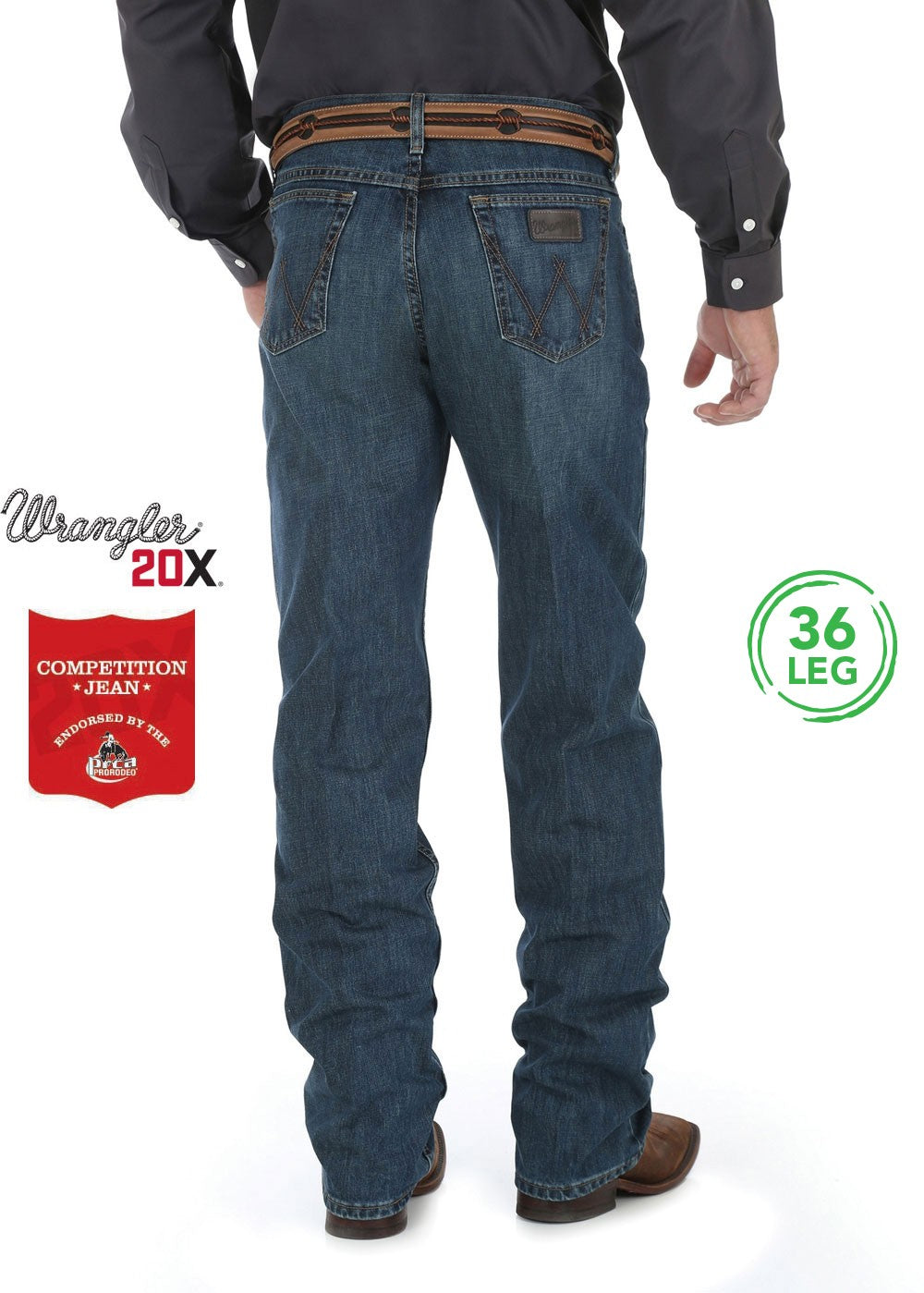 Wrangler - 20X Competition Relaxed Fit Jeans - River Wash at Buffalo Bills Western
