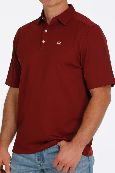 Cinch - Mens Burgundy Arenaflex Polo Shirt