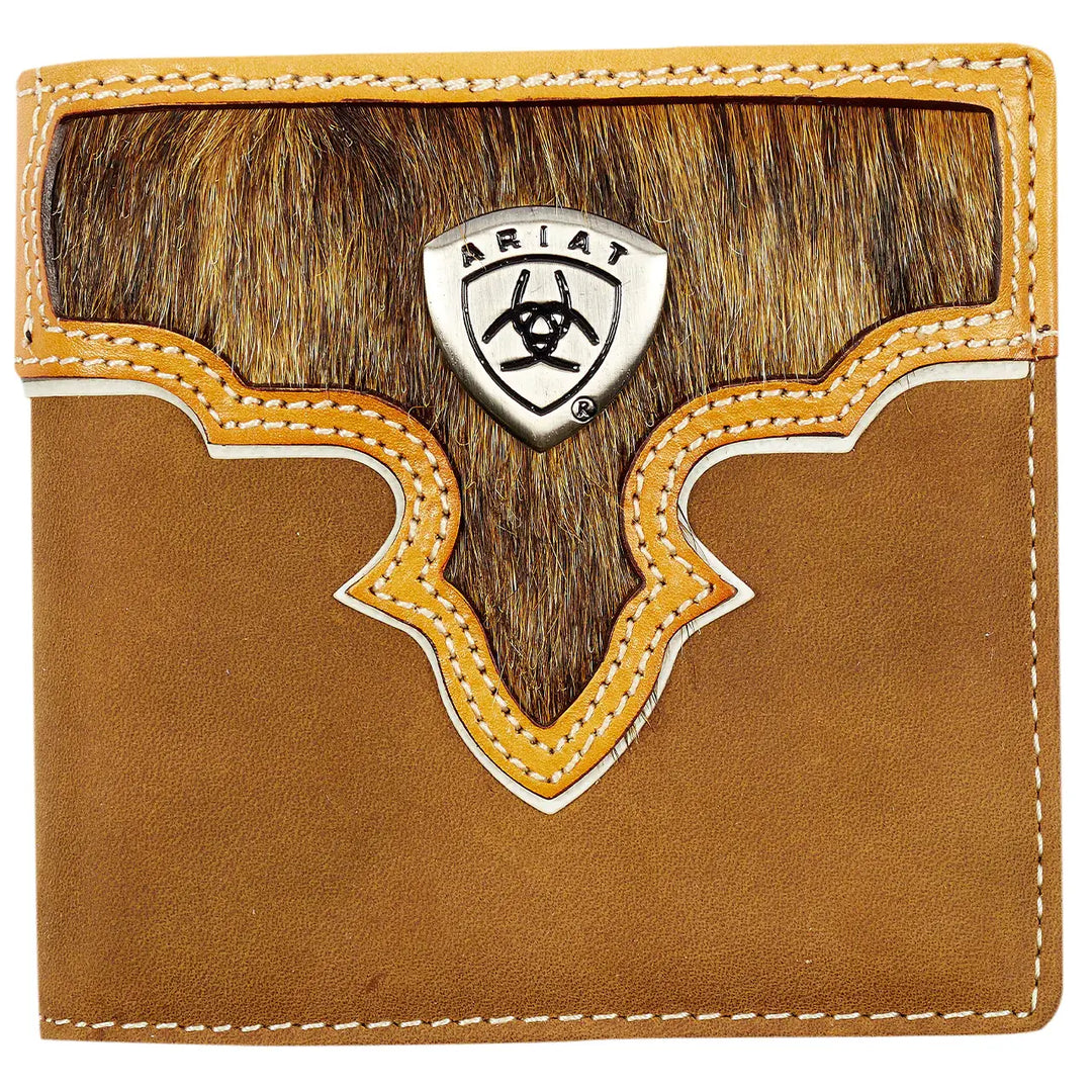 Ariat -WLT2108A  Bi-Fold Wallet - Two Toned Hair On
