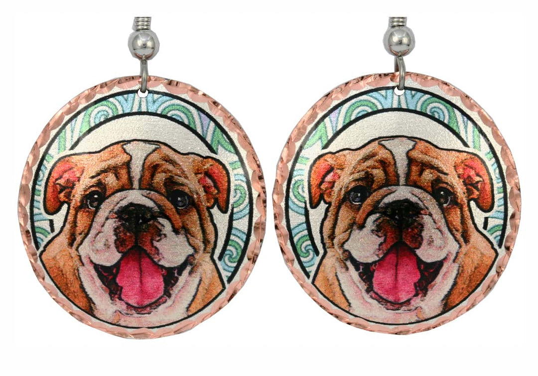 Native American - Bull Dog Earrings