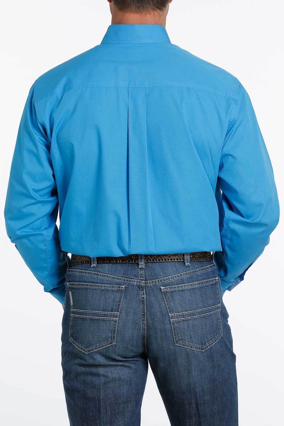 Cinch- Mens Solid Blue Arena Shirt