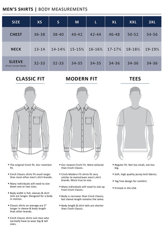 Cinch - Mens Navy/Teal Modern Fit Arena Shirt