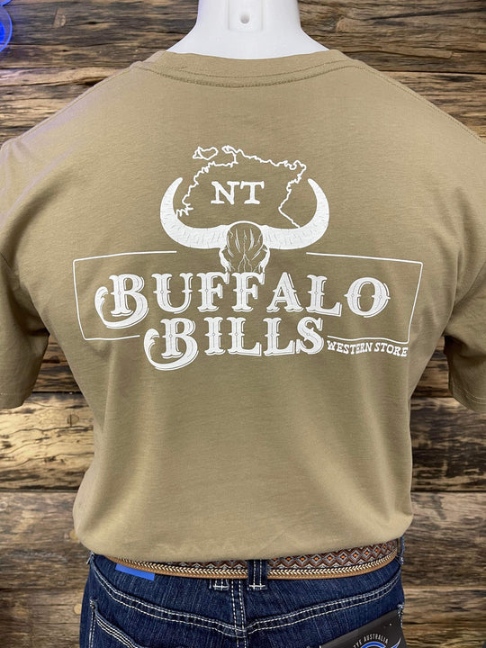 Mens NT Logo Tee Khaki Tan