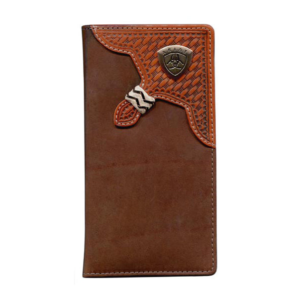 Ariat - Mens Brown Concho Rodeo Wallet WLT1111A