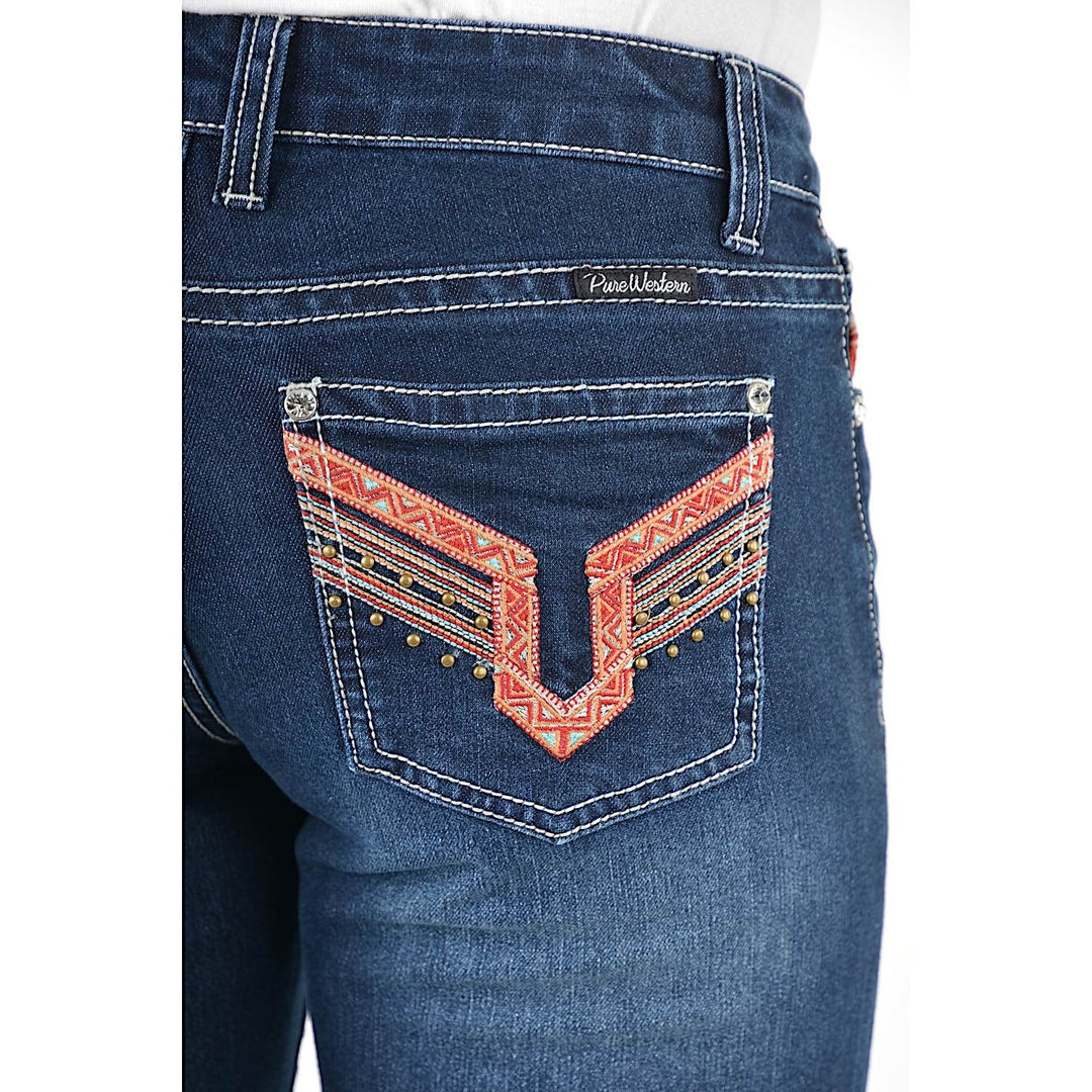 Pure Western - Womens Aztec Boot Cut Jeans