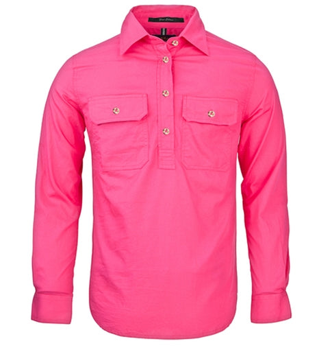 Ritemate - Womens Hot Pink Pilbara Work Shirt