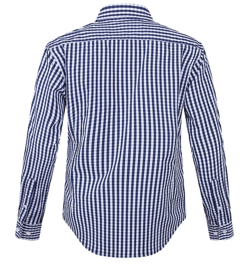 Pilbara - Womens Classic Check Navy/White Shirt