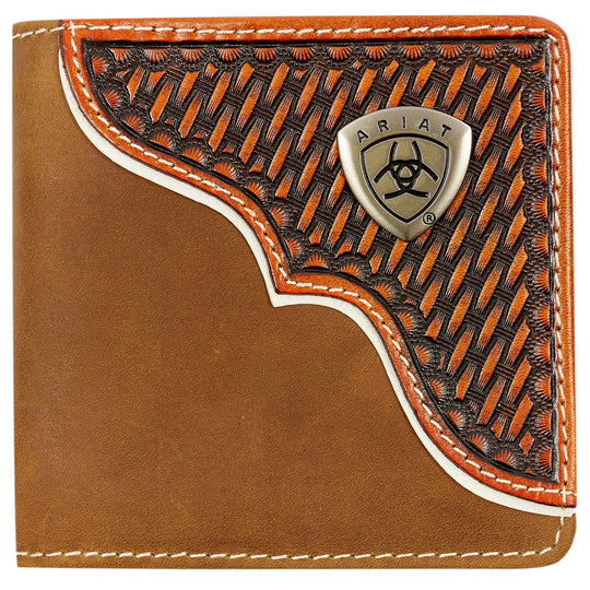 Ariat - Basket Weave Bi-Fold Wallet