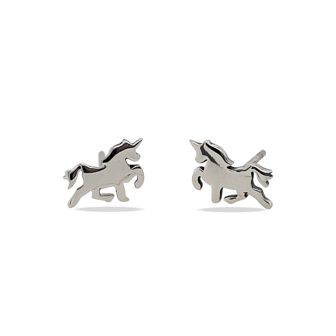 MCJ- EB0812 EARRINGS S/S UNICORN STUDS NEW