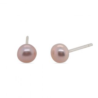 MCJ - 10mm Pink Pearl Stud Earring