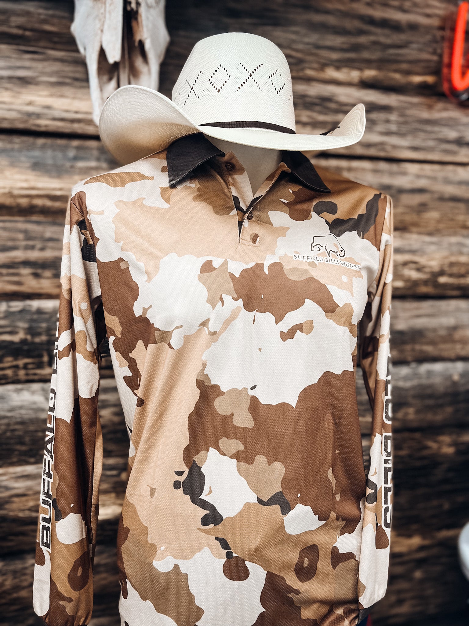 Camouflage sales western shirts