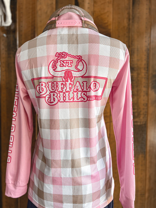 BBWS - Womens Pink Plaid Fishing Shirt