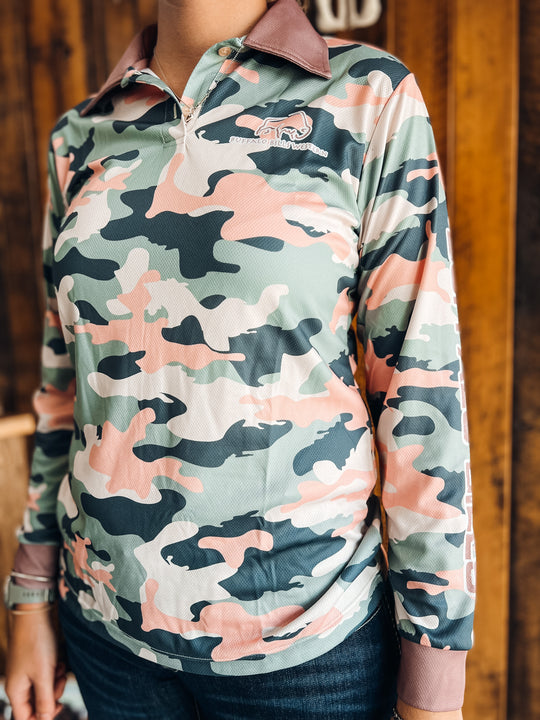 BBWS - Womens Roper River Camo NT Fishing Shirt