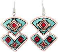 Native American - Aztec Dangle Earrings