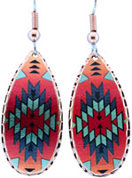 Native American - Teardrop Copper Earrings